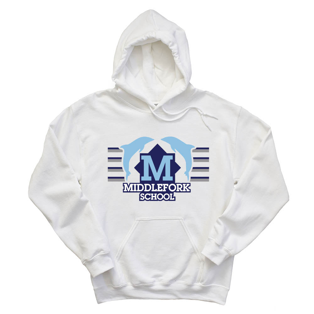 MIDDLEFORK LOGO HOODIE<br> youth and adult <br>classic unisex fit