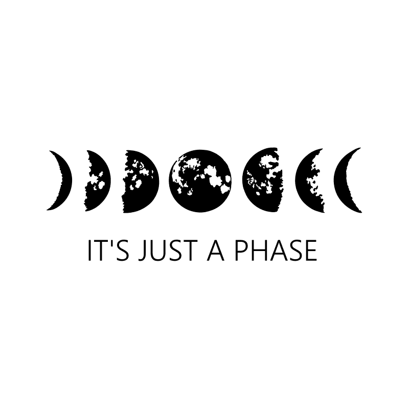 DESIGN: MOON PHASES IT'S JUST A PHASE