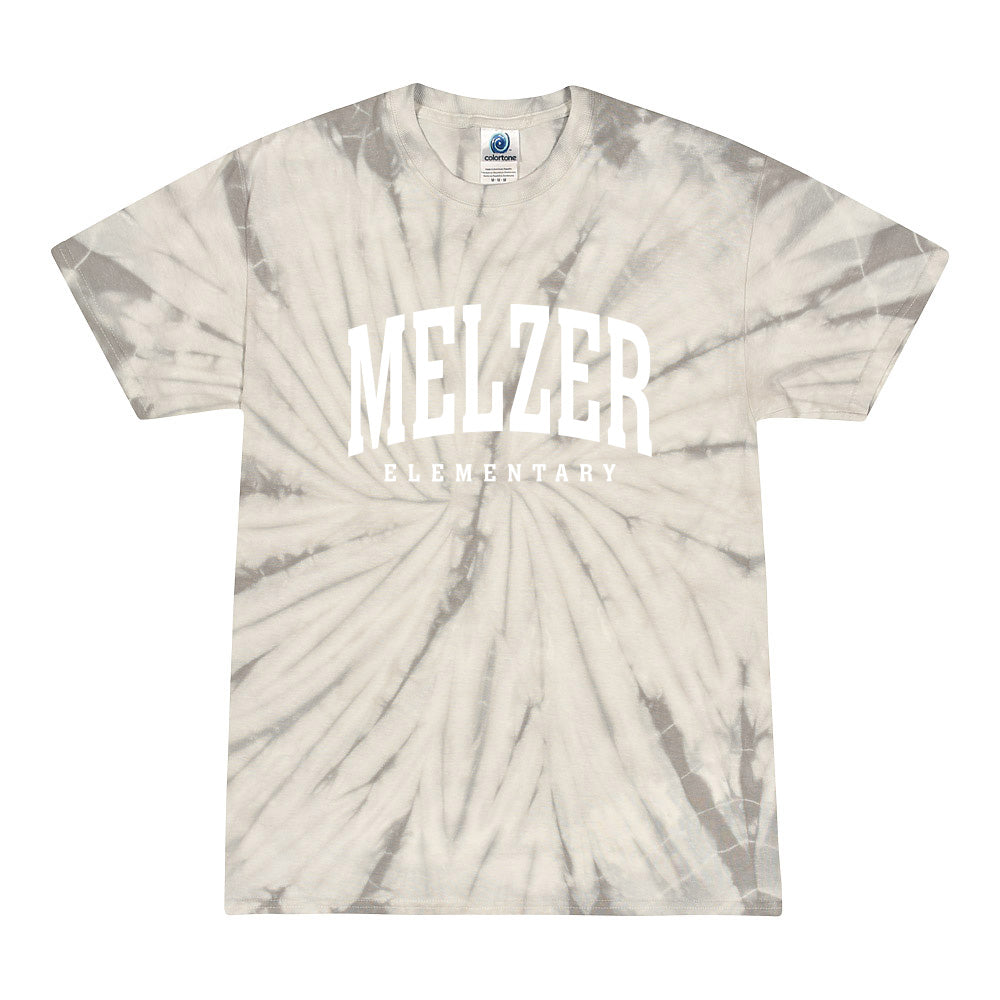 EXTENDED ARC TIE DYE UNISEX COTTON TEE ~ MELZER ELEMENTARY ~ classic fit