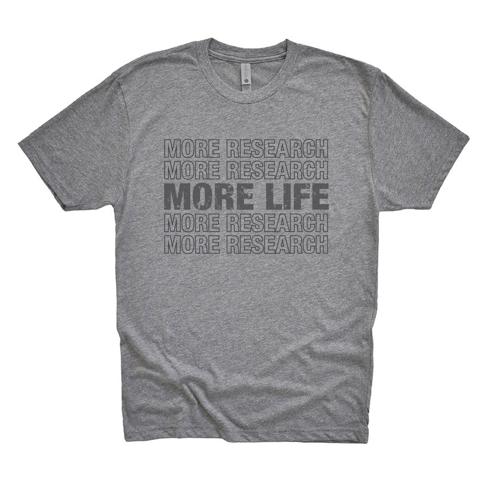 MORE RESEARCH MORE LIFE REPEATER unisex triblend tee  classic fit - humanKIND