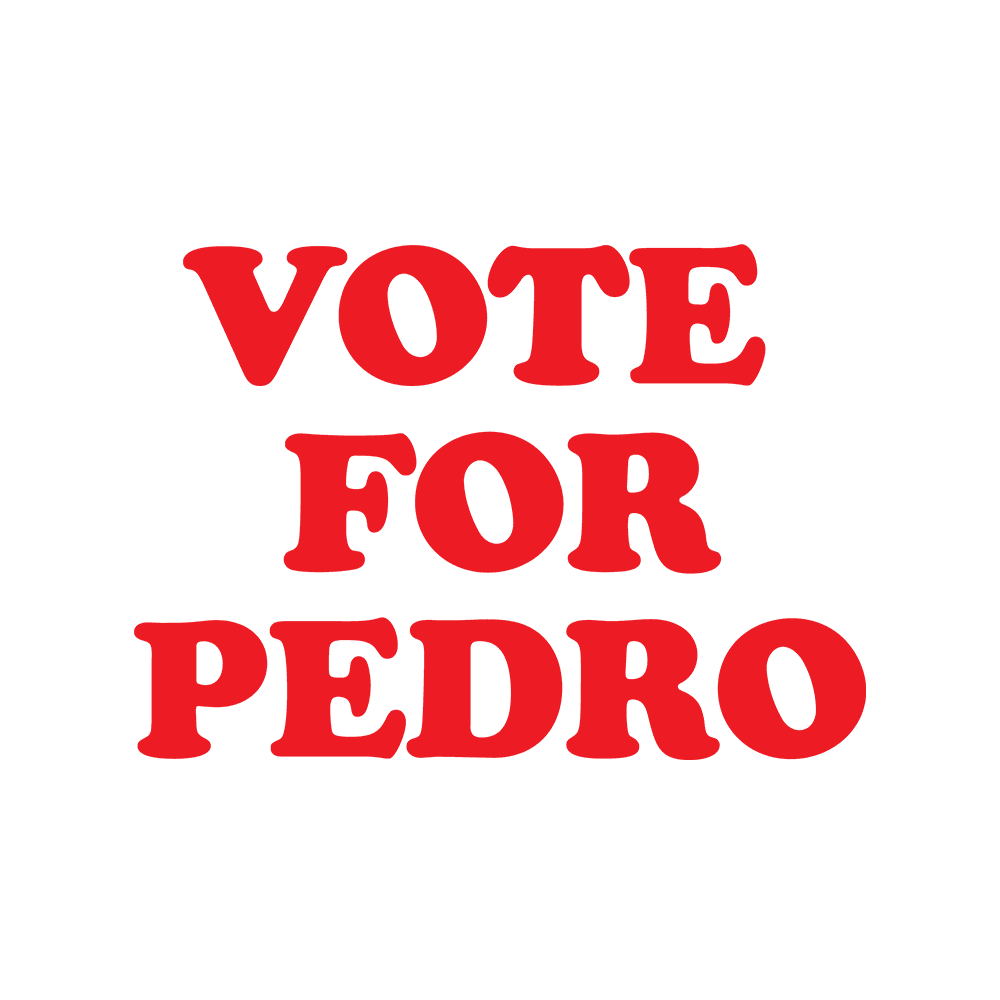 DESIGN: NAPOLEON DYNAMITE-VOTE FOR PEDRO