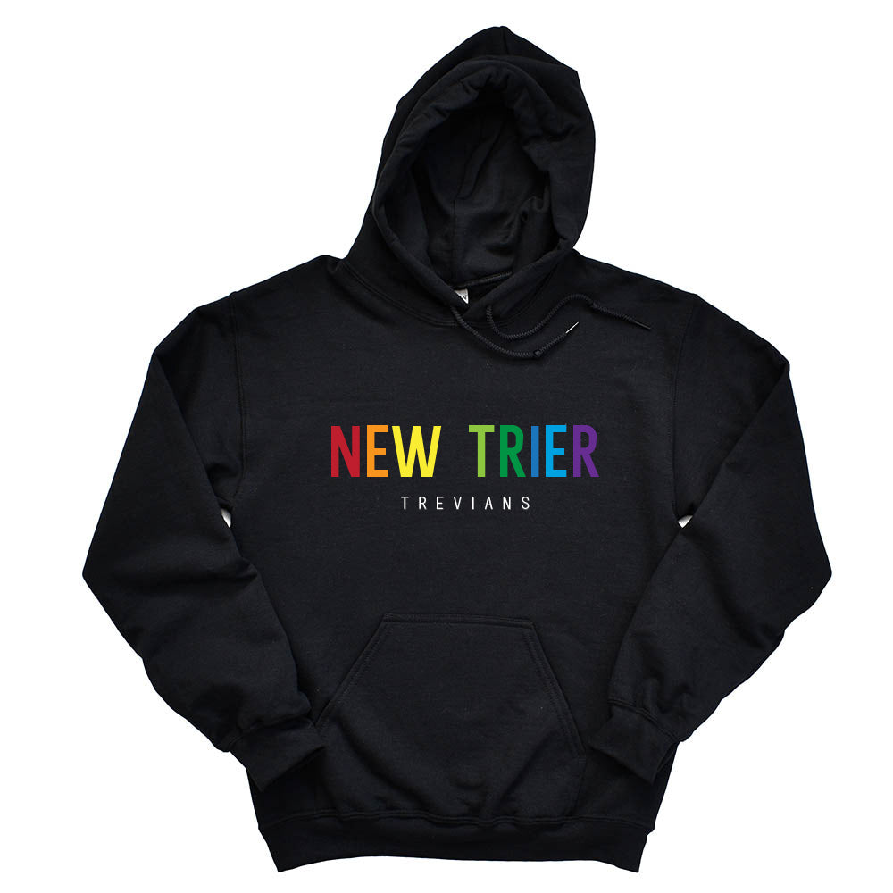 NEW TRIER RAINBOW ~  unisex hoodie ~ classic fit