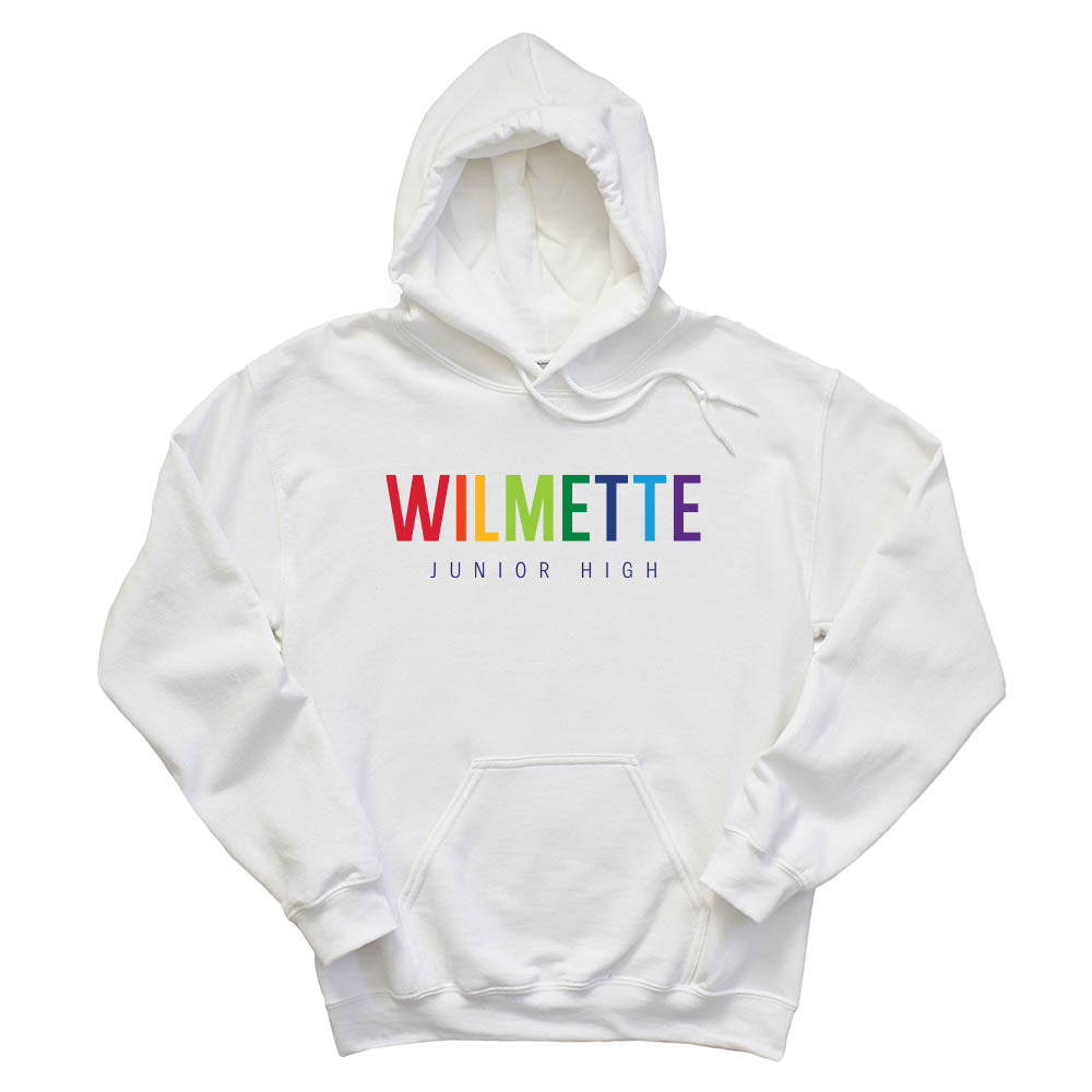 WILMETTE JUNIOR HIGH RAINBOW ~  youth and adult ~ classic unisex fit