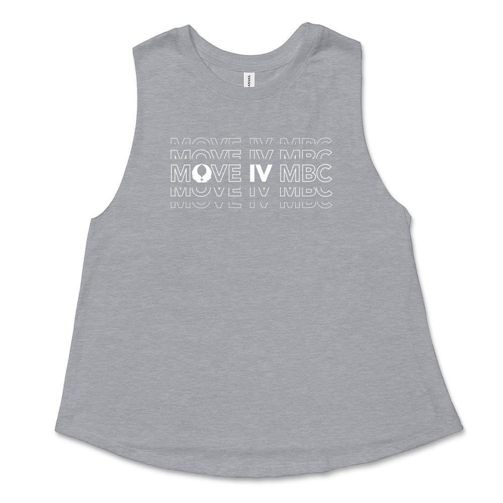 MOVE IV MBC ~ Women's Racerback Crop Tank ~ Roots & Wings Charitable Foundation