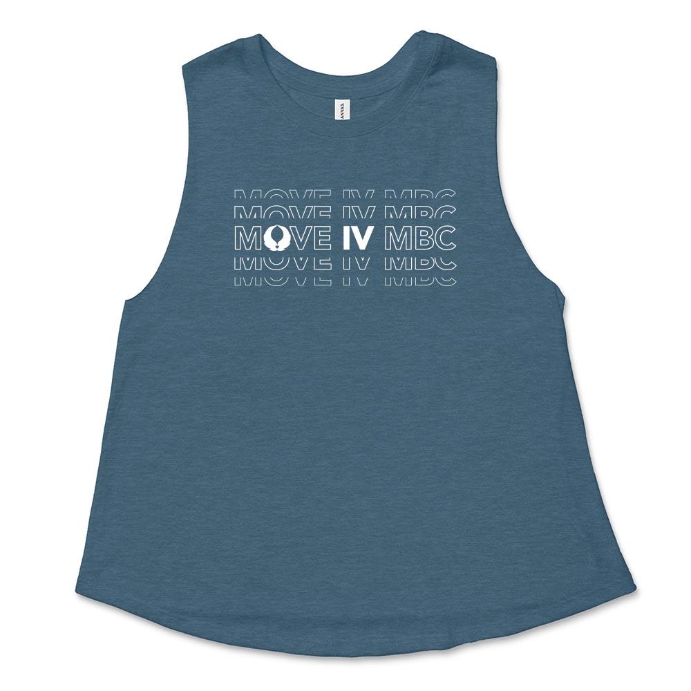 MOVE IV MBC ~ Women's Racerback Crop Tank ~ Roots & Wings Charitable Foundation