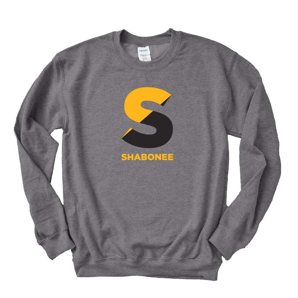 SPLIT S SWEATSHIRT ~ SHABONEE ELEMENTARY SCHOOL ~ youth & adult ~ classic unisex fit