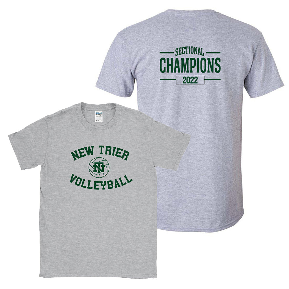 NEW TRIER VOLLEYBALL SECTIONAL CHAMPS TEE ~ classic unisex fit