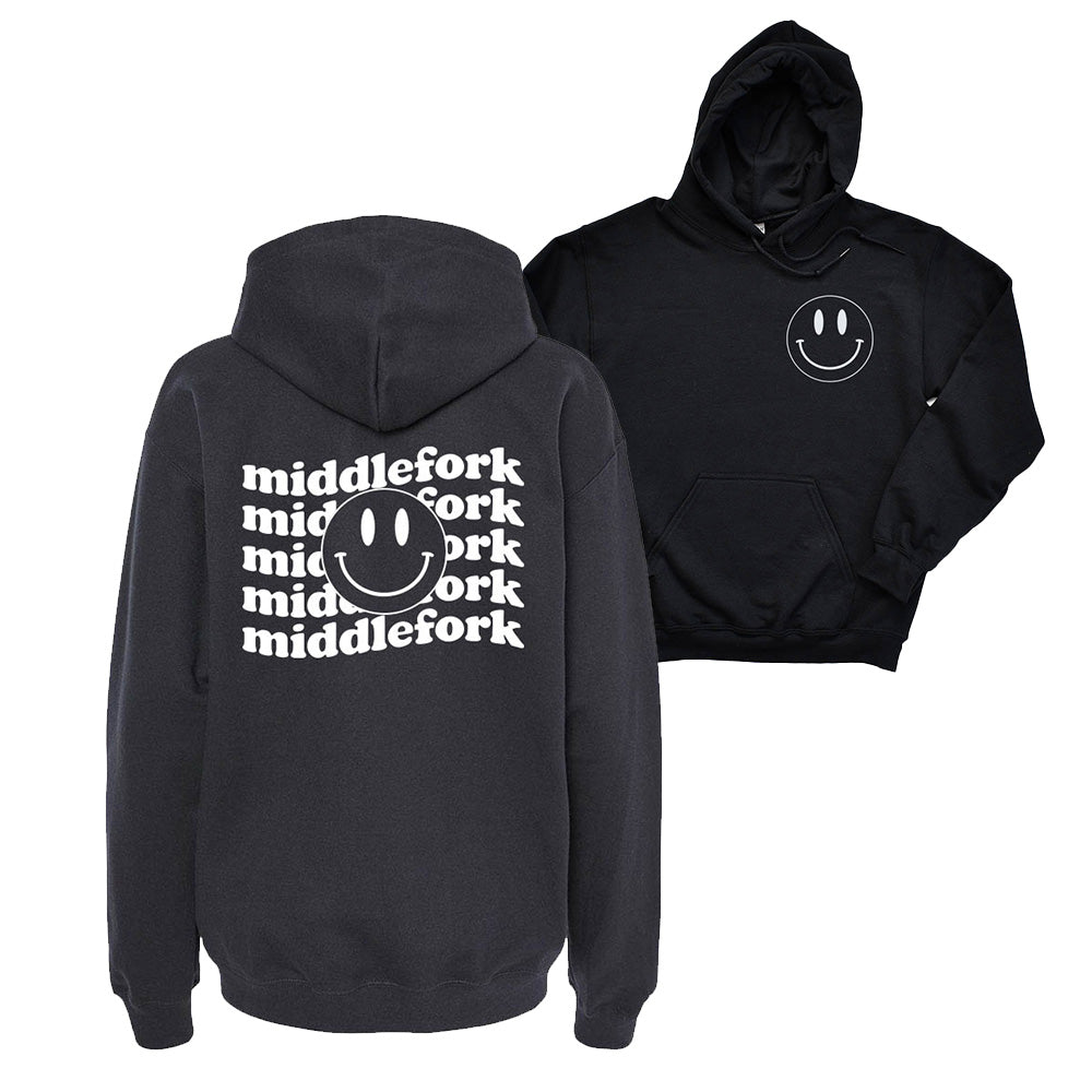 WAVY SMILEY HOODIE ~ MIDDLEFORK ELEMENTARY ~ youth & adult ~ classic unisex fit