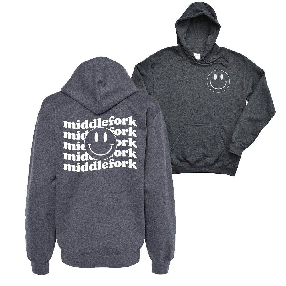 WAVY SMILEY HOODIE ~ MIDDLEFORK ELEMENTARY ~ youth & adult ~ classic unisex fit