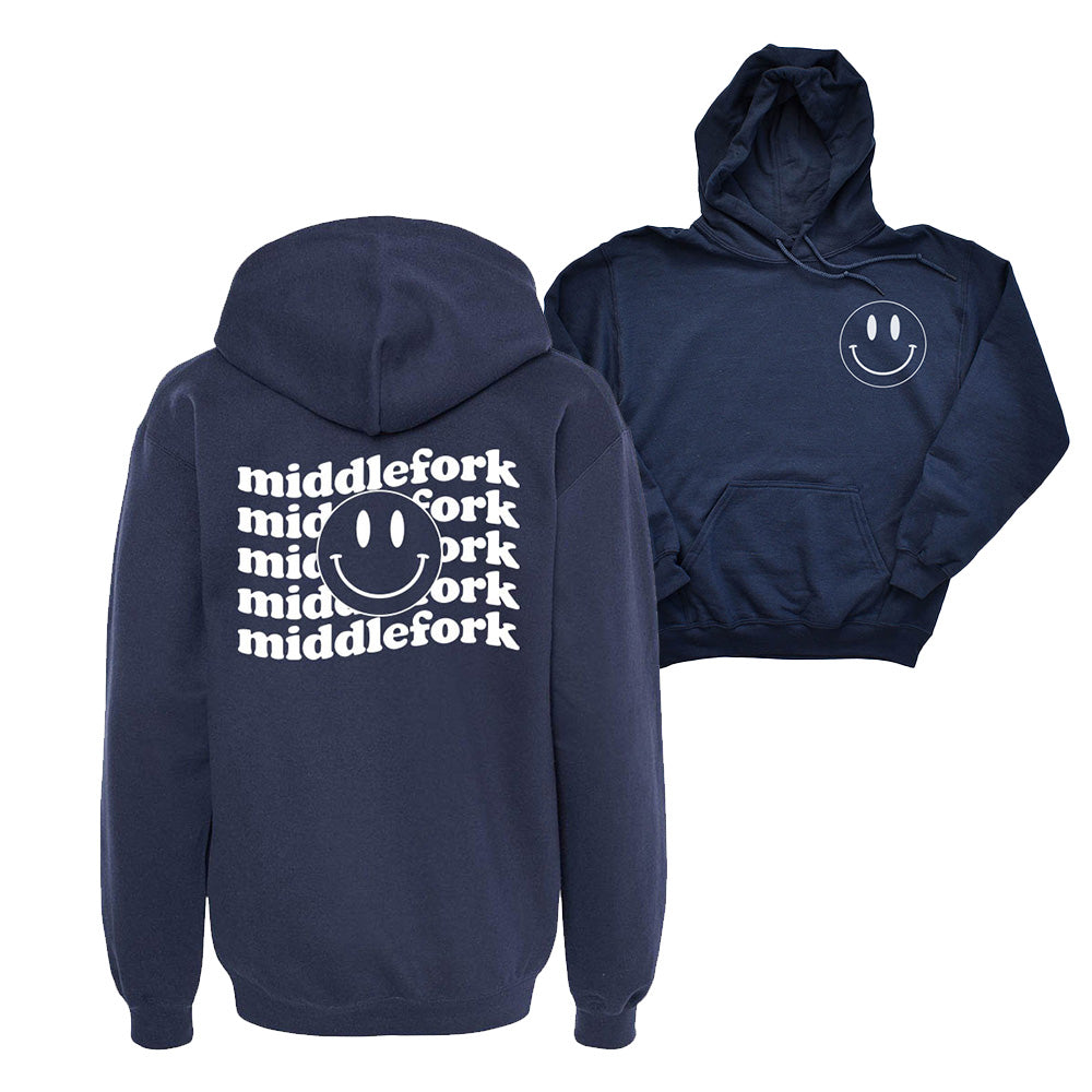 WAVY SMILEY HOODIE ~ MIDDLEFORK ELEMENTARY ~ youth & adult ~ classic unisex fit