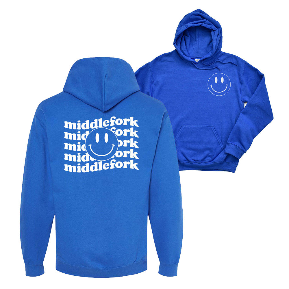 WAVY SMILEY HOODIE ~ MIDDLEFORK ELEMENTARY ~ youth & adult ~ classic unisex fit