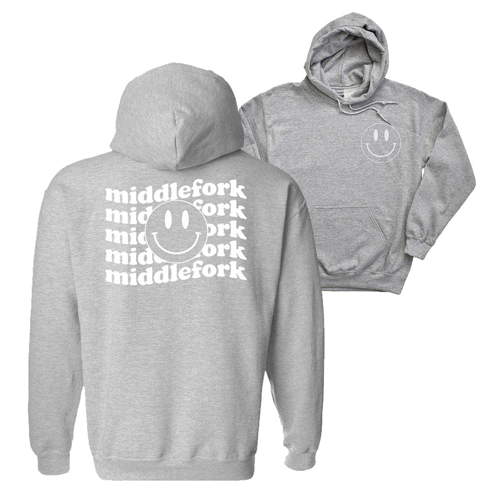 WAVY SMILEY HOODIE ~ MIDDLEFORK ELEMENTARY ~ youth & adult ~ classic unisex fit