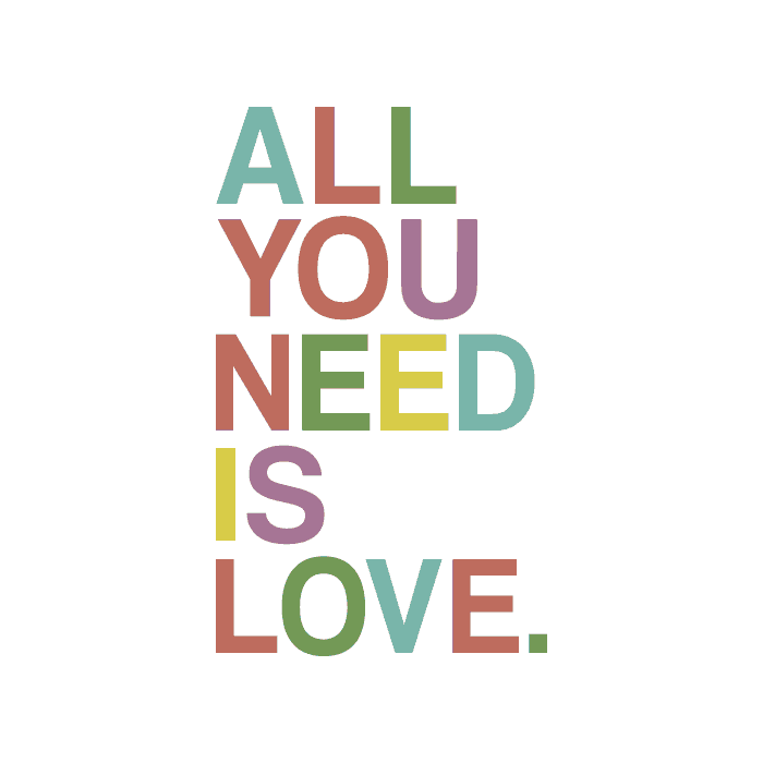 DESIGN: THE BEATLES- ALL YOU NEED IS LOVE
