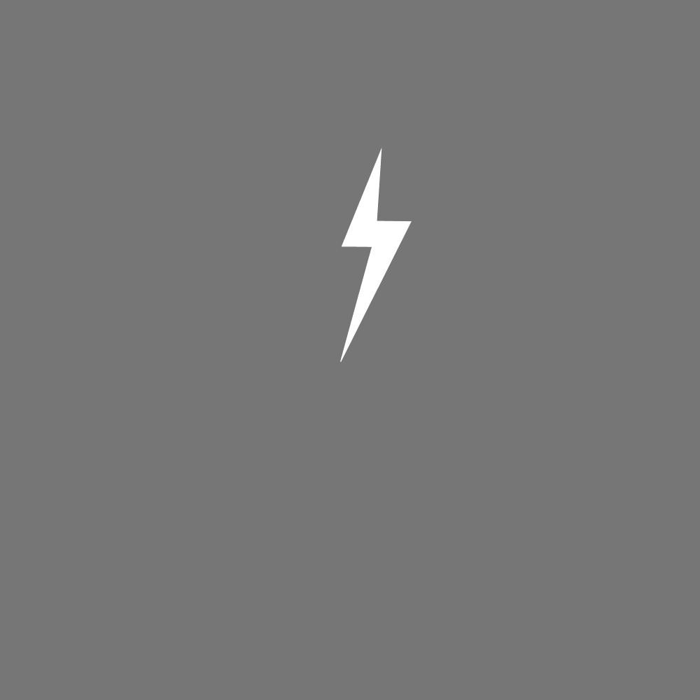 DESIGN: WHITE LIGHTNING BOLT