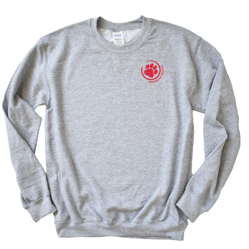 CIRCLE PAW SWEATSHIRT~ WASHINGTON ELEMENTARY SCHOOL ~ classic fit