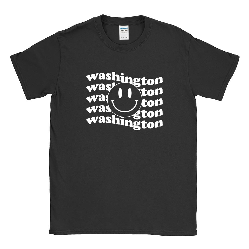 WAVY SMILEY SOFTSTYLE TEE ~ WASHINGTON ELEMENTARY SCHOOL ~ youth & adult ~ classic fit