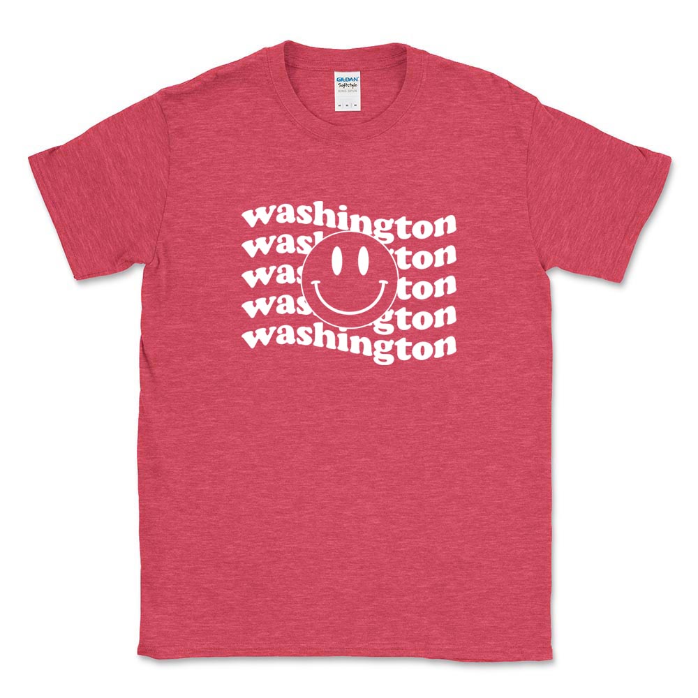 WAVY SMILEY SOFTSTYLE TEE ~ WASHINGTON ELEMENTARY SCHOOL ~ youth & adult ~ classic unisex fit