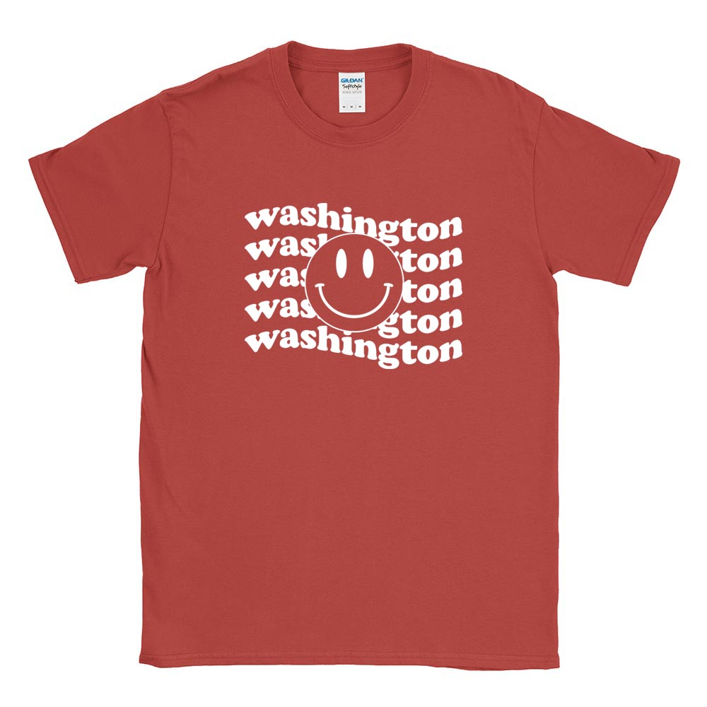 WAVY SMILEY SOFTSTYLE TEE ~ WASHINGTON ELEMENTARY SCHOOL ~ youth & adult ~ classic fit