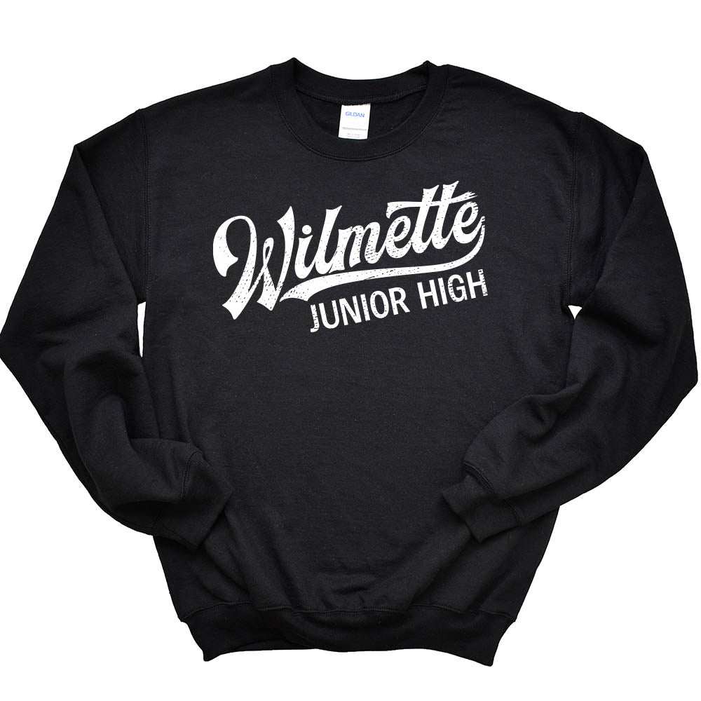 WILMETTE JUNIOR HIGH VINTAGE SCRIPT ~ WILMETTE JUNIOR HIGH ~ youth & adult ~ classic unisex fit