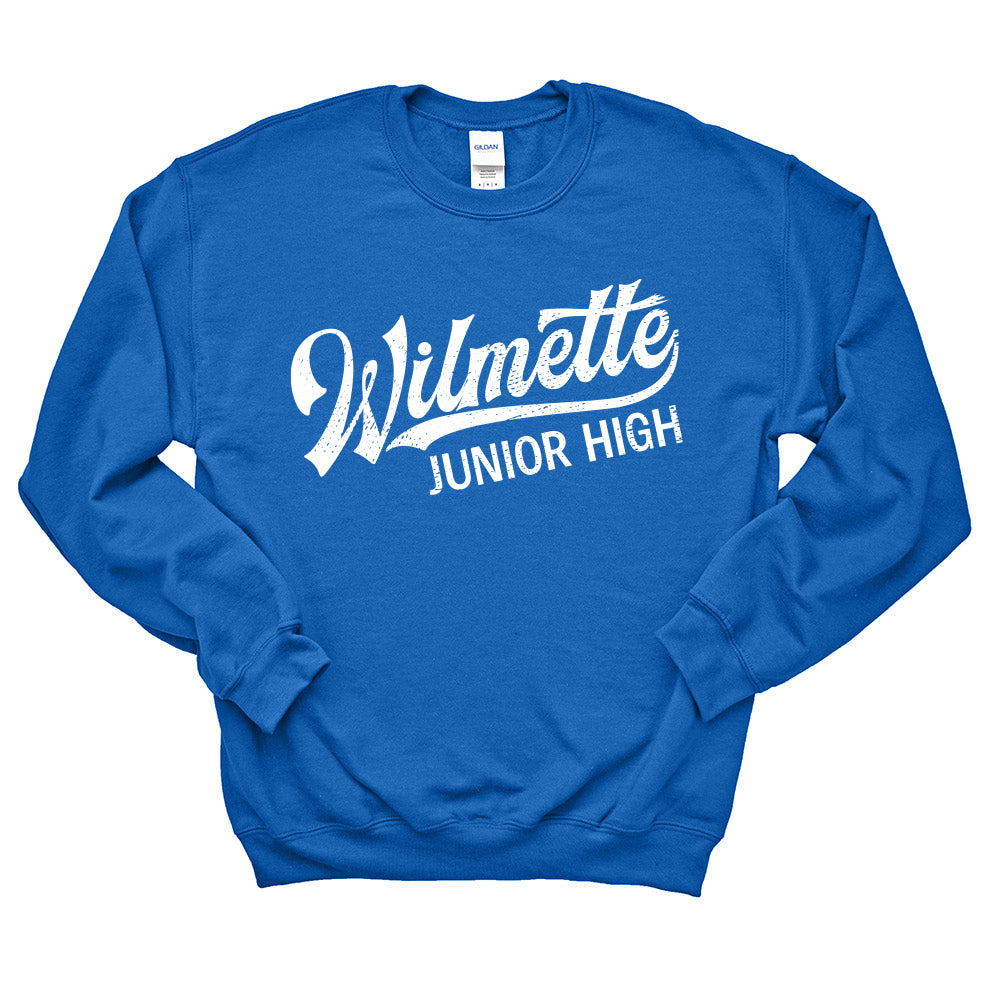 WILMETTE JUNIOR HIGH VINTAGE SCRIPT ~ WILMETTE JUNIOR HIGH ~ youth & adult ~ classic unisex fit