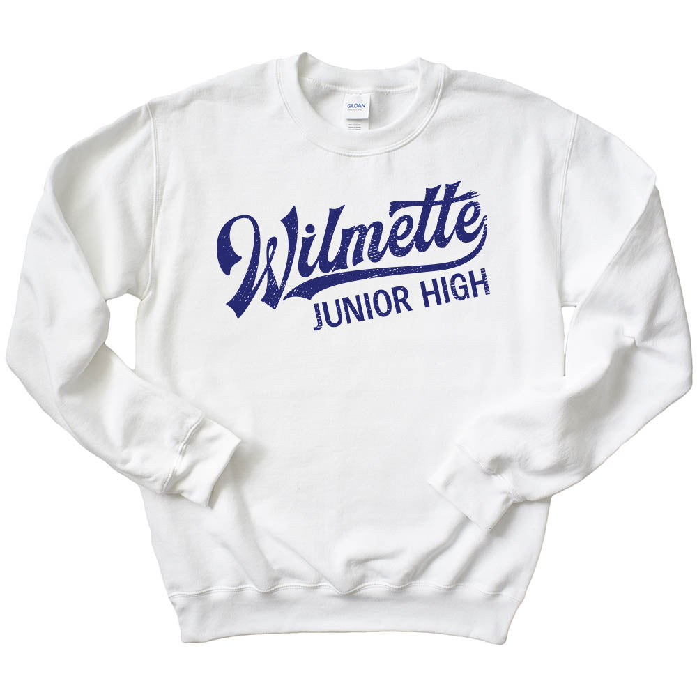 WILMETTE JUNIOR HIGH VINTAGE SCRIPT ~ WILMETTE JUNIOR HIGH ~ youth & adult ~ classic unisex fit