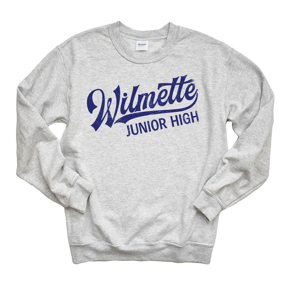 WILMETTE JUNIOR HIGH VINTAGE SCRIPT ~ WILMETTE JUNIOR HIGH ~ youth & adult ~ classic unisex fit