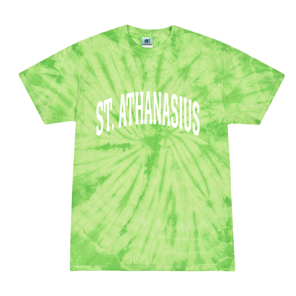 ST. ATHANASIUS TIE DYE TEE ~ youth and adult ~ classic fit
