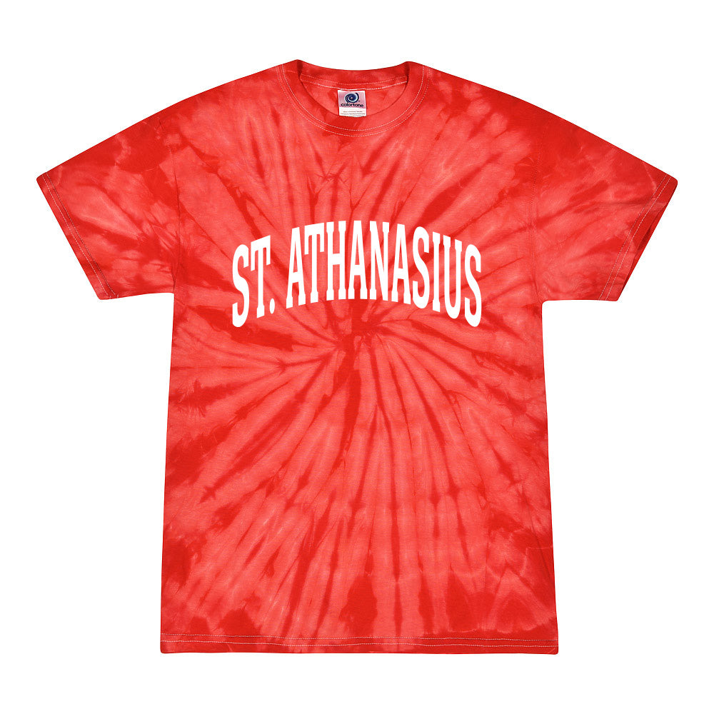 ST. ATHANASIUS TIE DYE TEE ~ youth and adult ~ classic fit