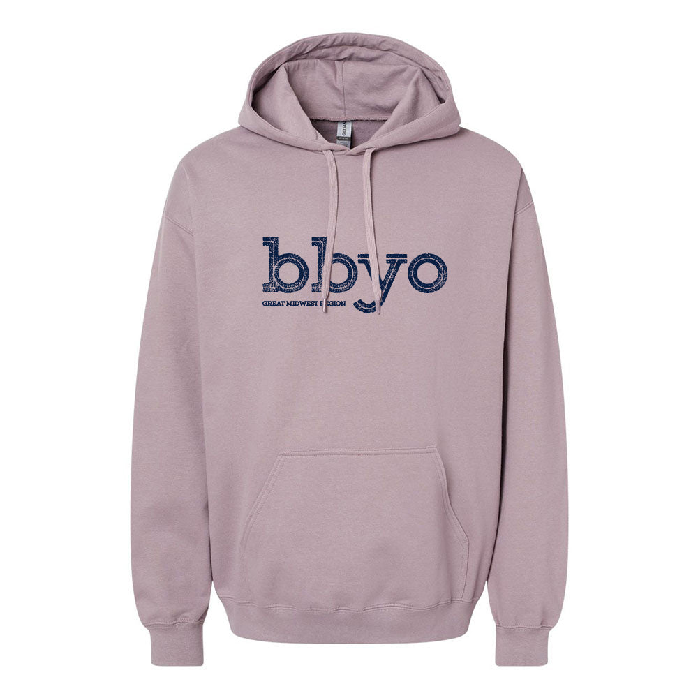bbyo great midwest region ~ hooded sweatshirt ~ classic fit