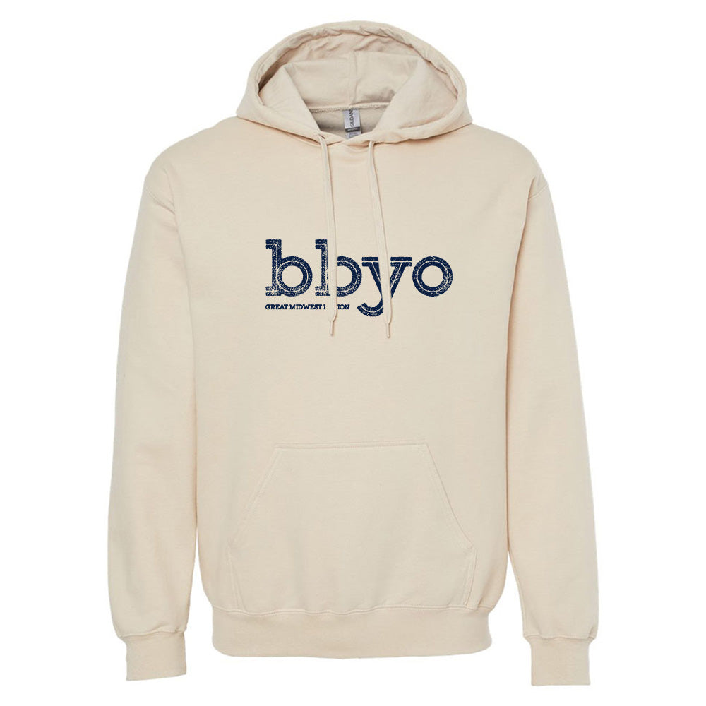 bbyo great midwest region ~ hooded sweatshirt ~ classic fit