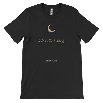 LIGHT IN THE DARKNESS LUNG CANCER AWARENESS TRIBLEND TEE ~ BEST LIFE ~ adult ~ classic unisex fit