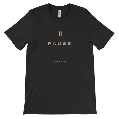 PAUSE LUNG CANCER AWARENESS TRIBLEND TEE ~ BEST LIFE ~ adult ~ classic unisex fit