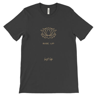 RISE UP LUNG CANCER AWARENESS TRIBLEND TEE ~ BEST LIFE ~ adult ~ classic unisex fit