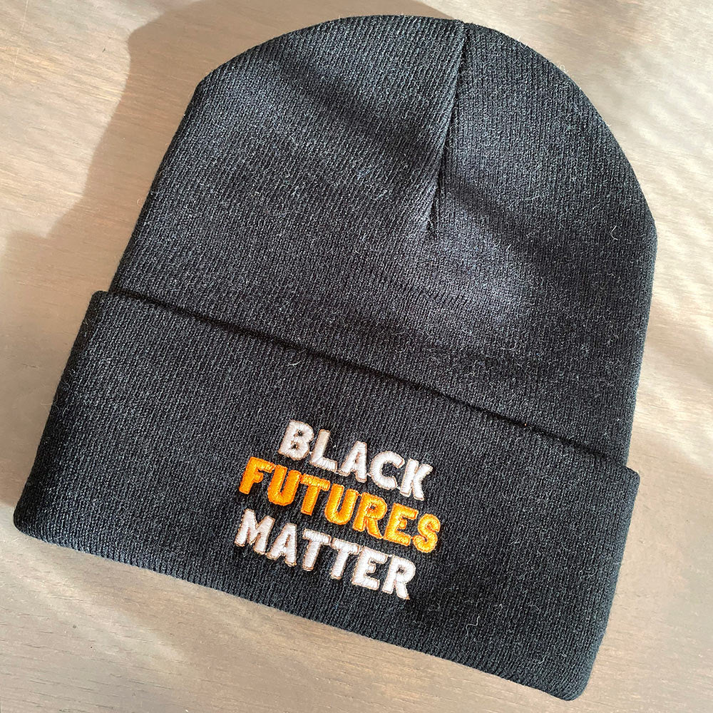 Black Futures Matter Embroidered Beanie - humanKIND