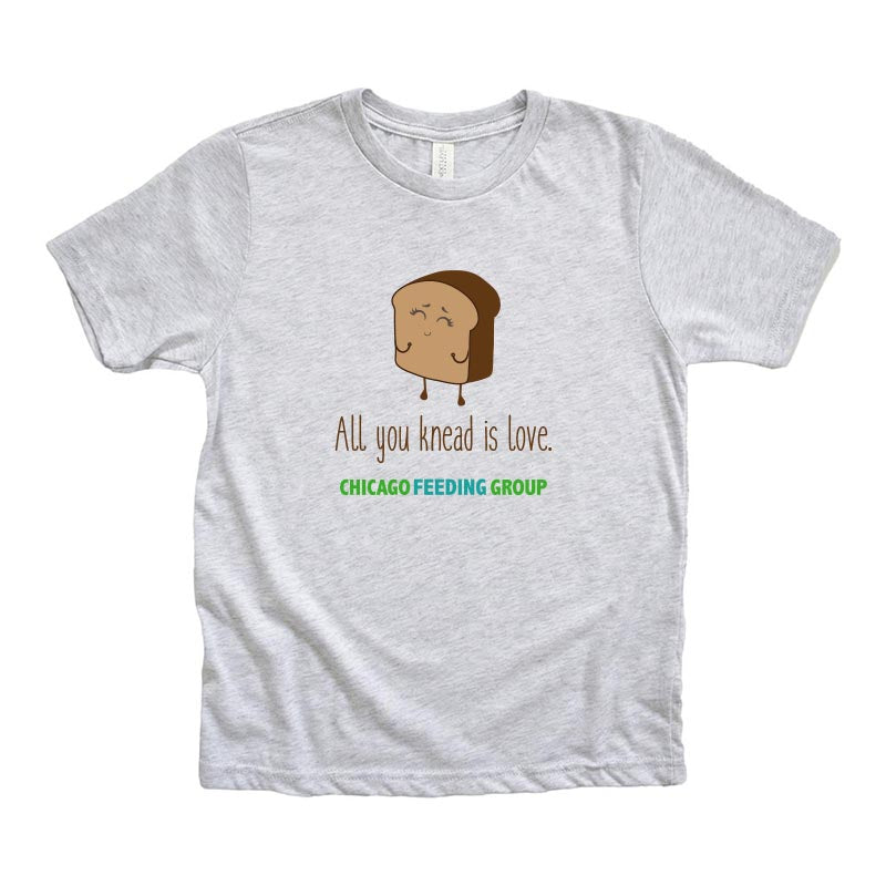 ALL YOU KNEAD IS LOVE CHICAGO FEEDING GROUP  NEXT LEVEL YOUTH TRIBLEND TEE   classic fit - humanKIND