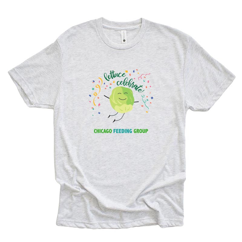 LETTUCE CELEBRATE Chicago Feeding Group  NEXT LEVEL UNISEX TRIBLEND TEE  classic fit - humanKIND