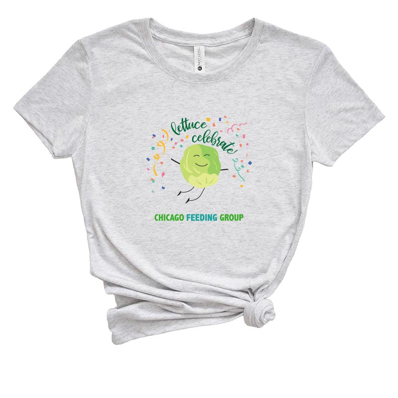 LETTUCE CELEBRATE CHICAGO FEEDING GROUP   NEXT LEVEL WOMEN'S TRIBLEND TEE  slim fit - humanKIND