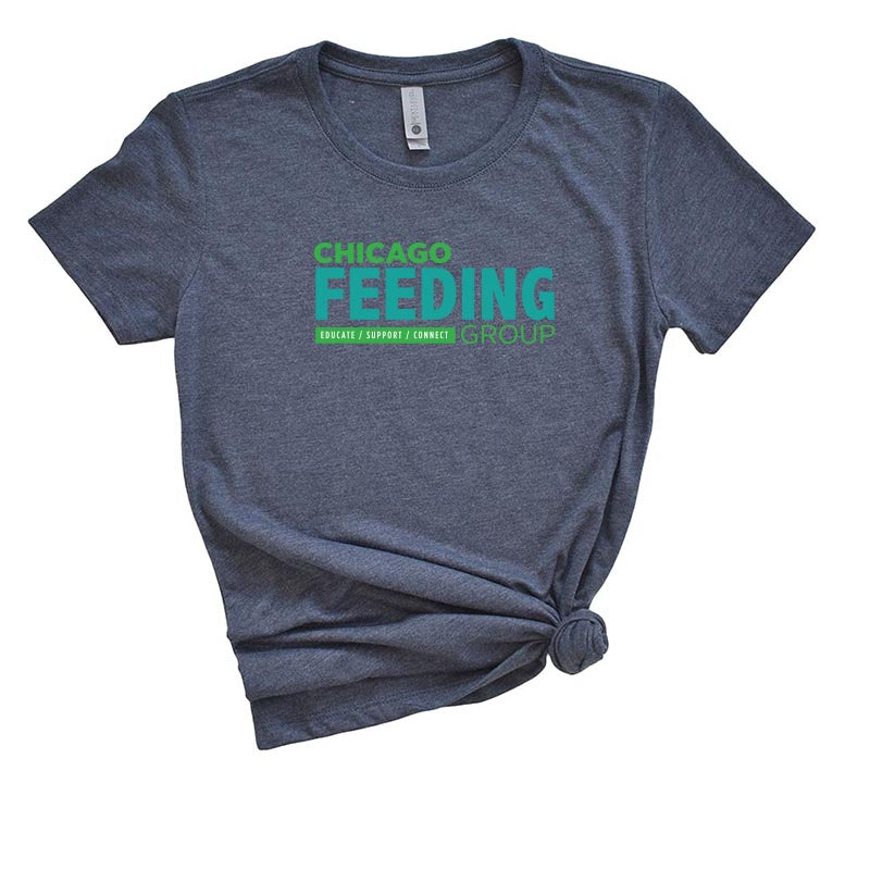 CHICAGO FEEDING GROUP   NEXT LEVEL WOMEN'S TRIBLEND TEE  slim fit - humanKIND