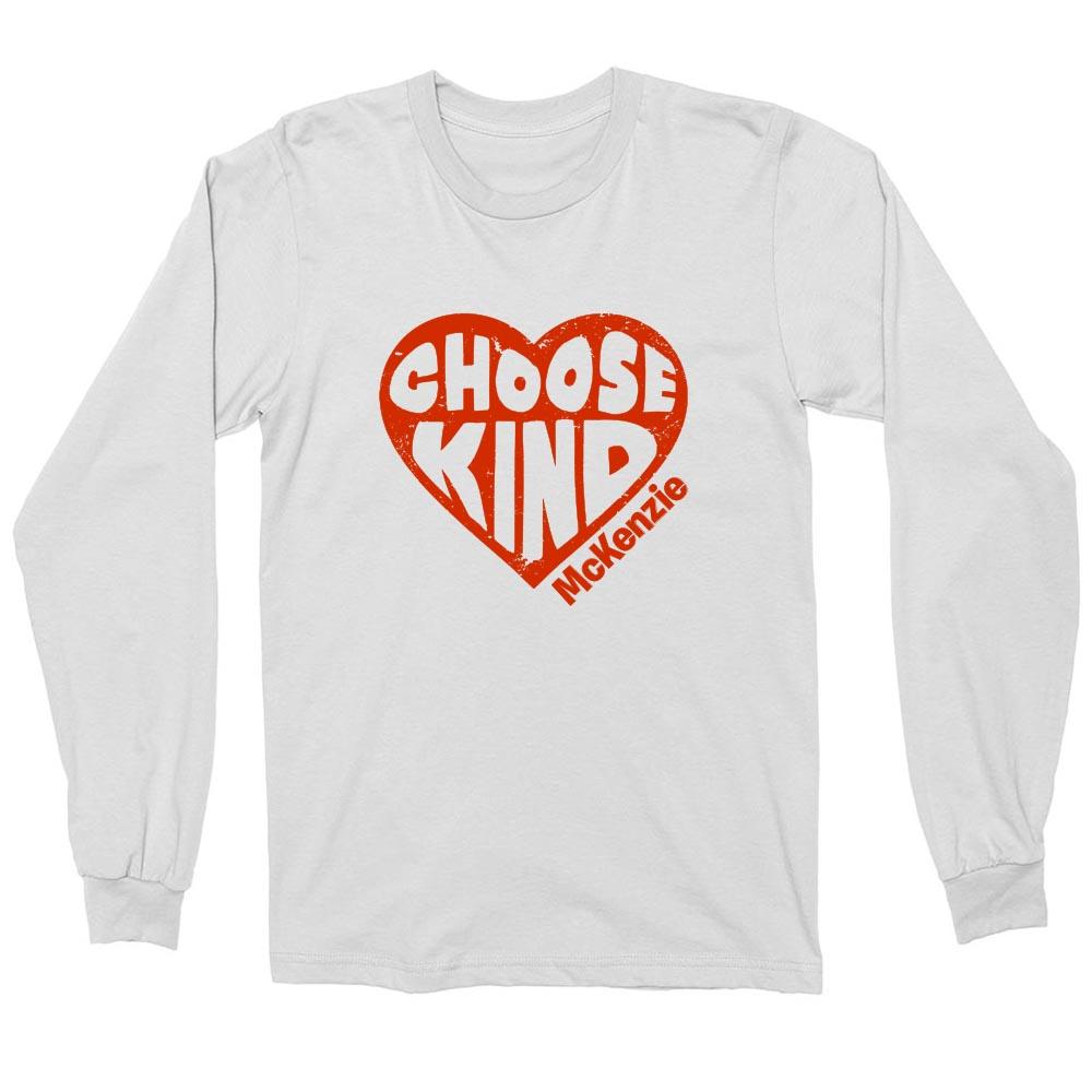 CHOOSE KIND MCKENZIE LONG SLEEVE TEE <br>youth & adult <br>boxy fit - humanKIND