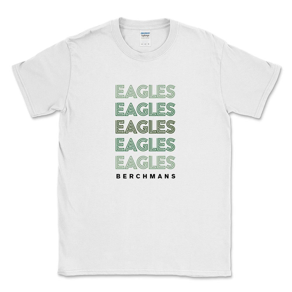 ST. JOHN BERCHMANS ~  EAGLES RETRO REPEATER ~  youth heavy cotton  tee - classic fit