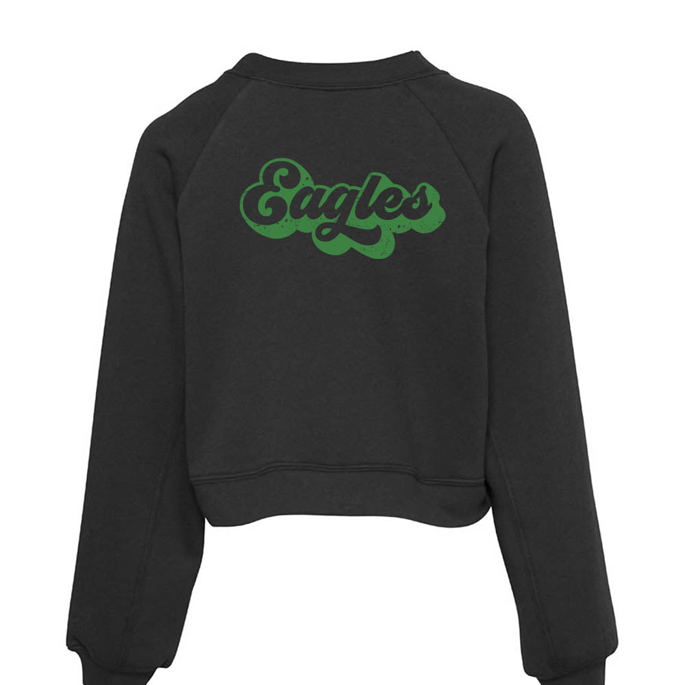 EAGLES RETRO SCRIPT ~ ST. JOHN BERCHMANS ~ raglan cropped fleece