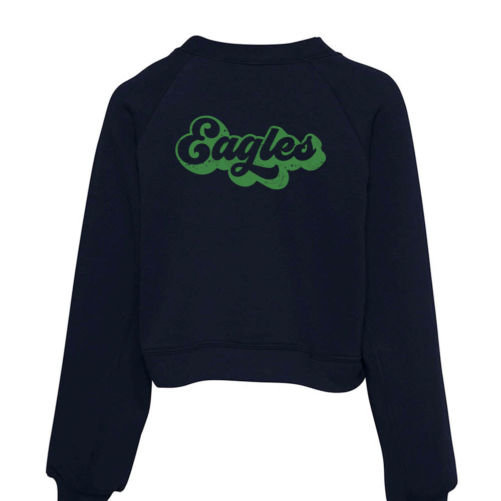 EAGLES RETRO SCRIPT ~ ST. JOHN BERCHMANS ~ raglan cropped fleece