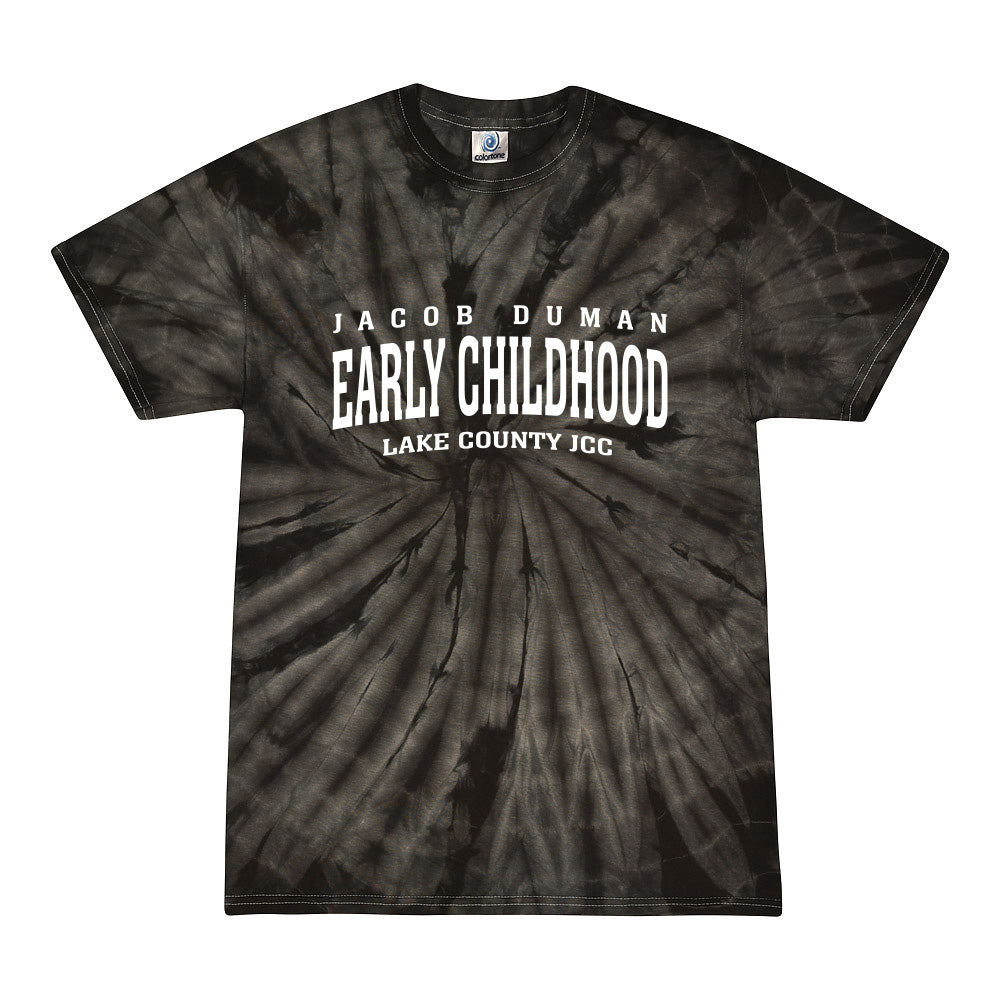 EARLY CHILDHOOD ARC  ~ JACOB DUMAN EARLY CHILDHOOD AT LAKE COUNTY JCC ~ adult tie dye tee