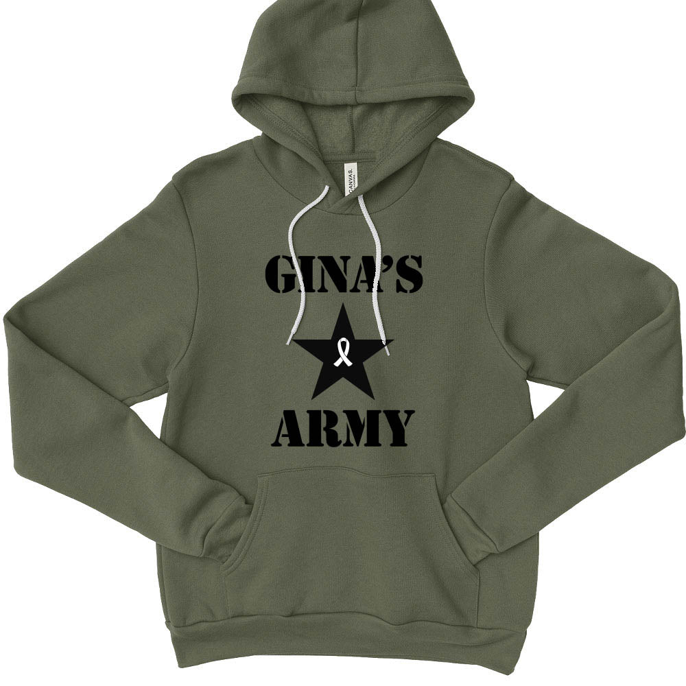 GINA'S ARMY  ~ unisex fleece hoodie ~ classic fit