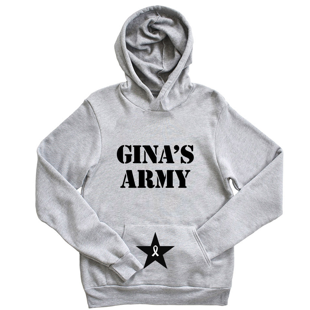 GINA'S ARMY  ~ youth fleece hoodie ~ classic fit