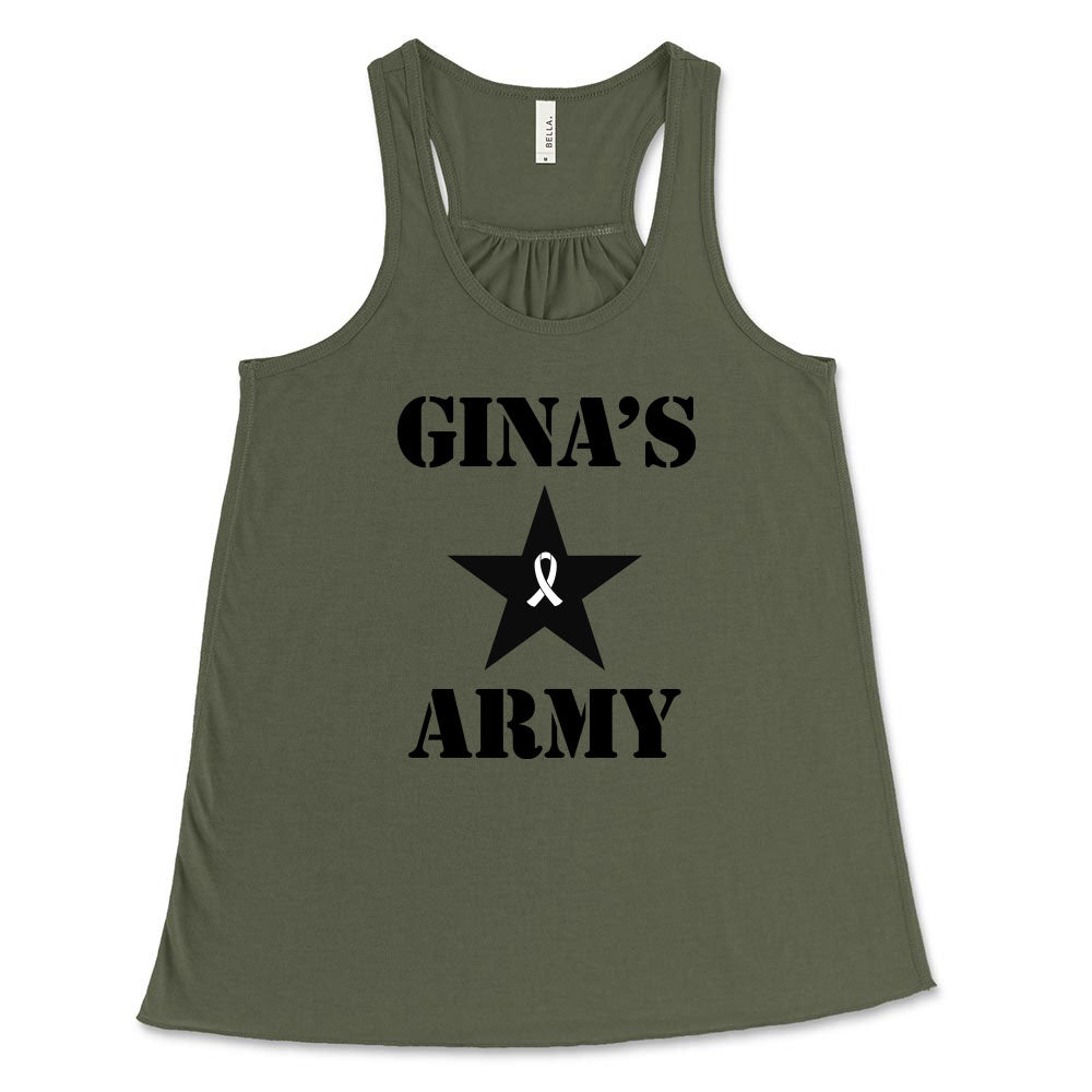 GINA'S ARMY ~ women's flowy racerback