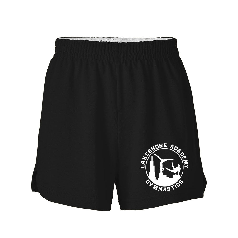 LAKESHORE ACADEMY GYMNASTICS ~ SOFFE SHORTS ~ girls and juniors  ~ classic fit