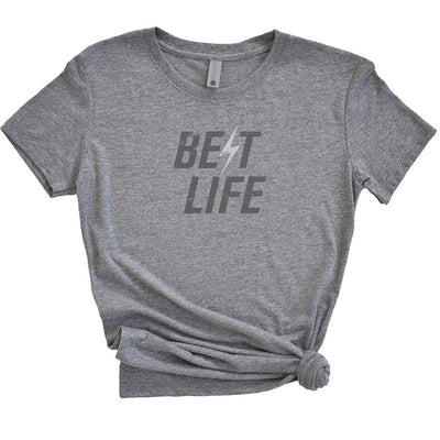 LIGHTNING BOLT BEST LIFE TRIBLEND TEE ~ BEST LIFE ~ youth, women's & unisex ~ classic fit