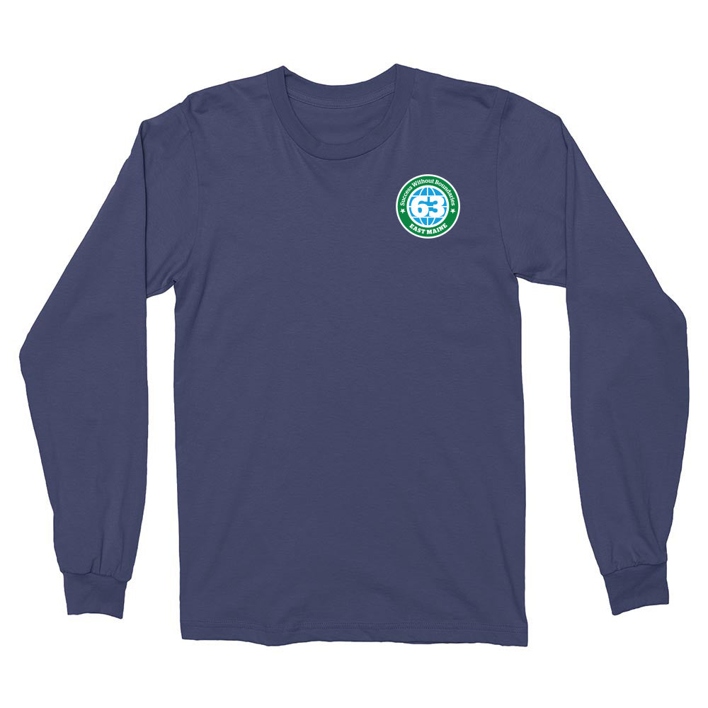LOGO LONG SLEEVE TEE ~   EAST MAINE SCHOOL DISTRICT ~  classic fit
