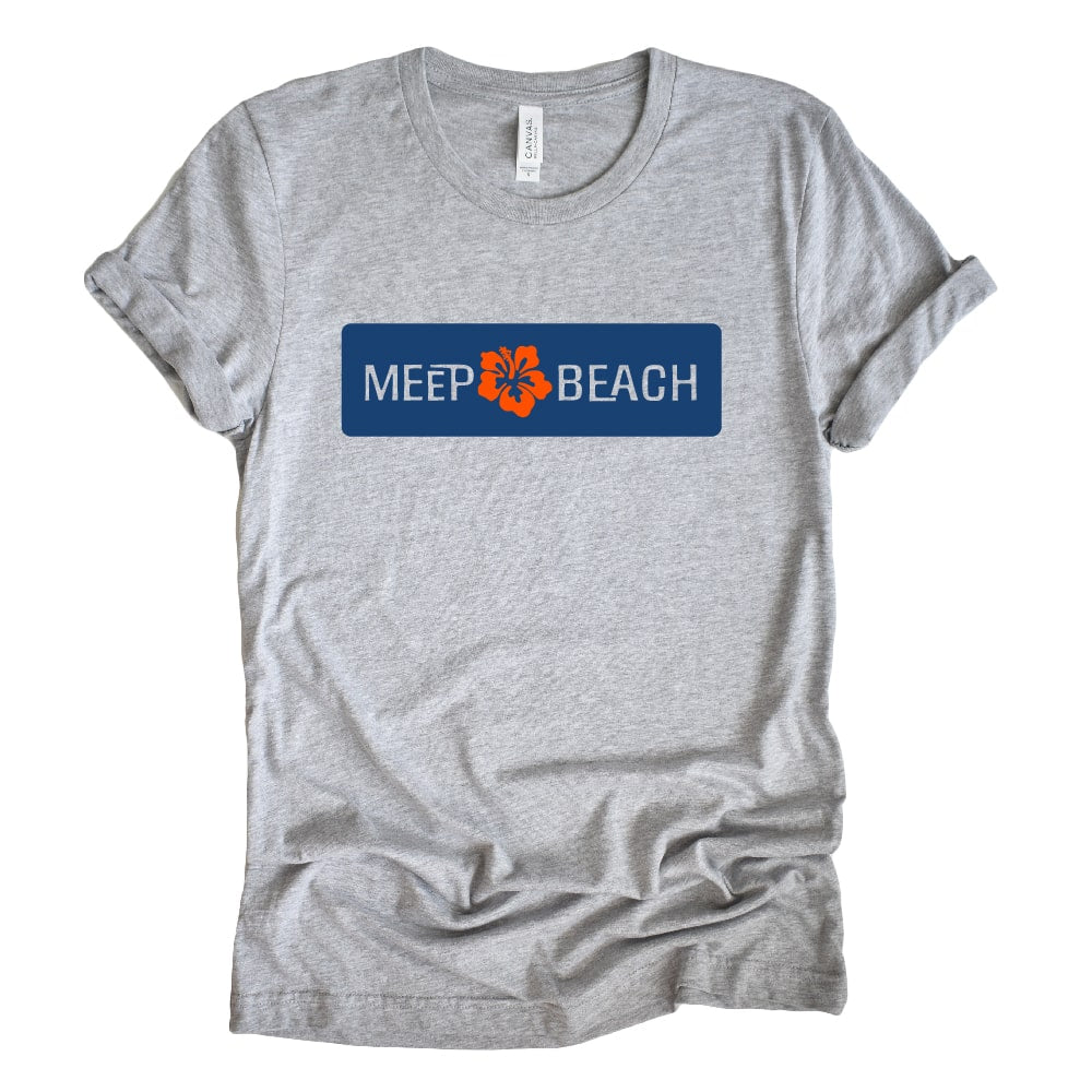 meepware-meep-beach-logo-single-flower-accent-unisex-adult-tee-athletic-heather-gray